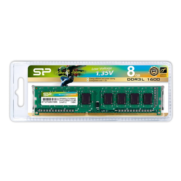 Silicon Power SP008GLLTU160N02 muistimoduuli 8 GB 1 x 8 GB DDR3L 240-pin DIMM