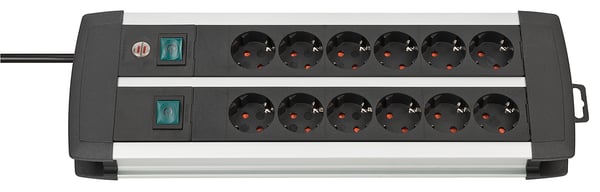 Miniatyrbillede 1 af 2: Brennenstuhl 1391000912 stikdåse 3 m 12 AC stikkontakt(er) Indendørs Sort, Hvid
