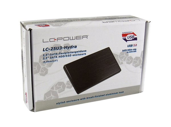 LC-Power LC-25U3-Hydra HDD kabinet Sort 2.5"