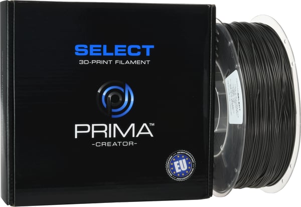 Miniatyrbillede 1 af 2: 3D Prima PS-PLAMS-175-1000-LBK 3D print materiale Polymælkesyre (PLA) Sort 1 kg