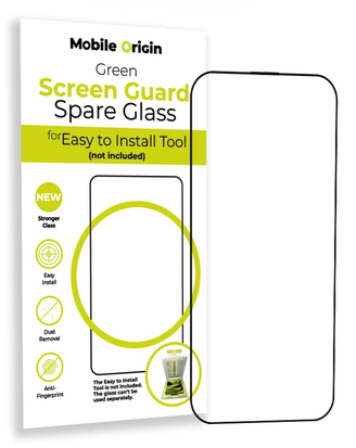 Miniatyrbillede 1 af 8: Mobile Origin Green Screen Guard Klar skærmbeskytter Apple 1 stk