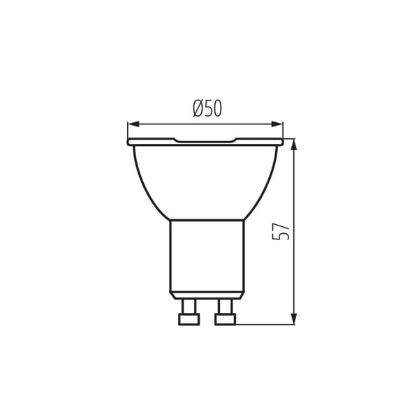 Miniatyrbillede 4 af 4: Kanlux S.A. 35244 LED-lampe Hvid 4000 K 6,5 W GU10 F