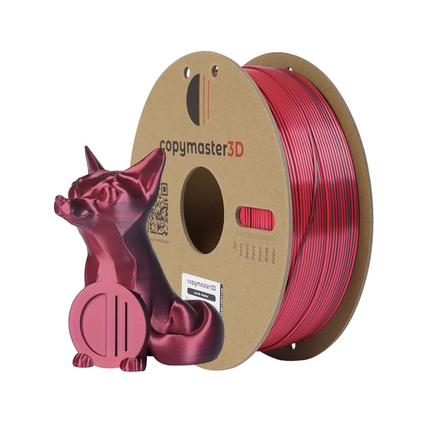 Miniatyrbillede 1 af 5: 3D Prima CM-DUSI-011-1-175 3D print materiale Polymælkesyre (PLA) Rød, Sort 1 kg