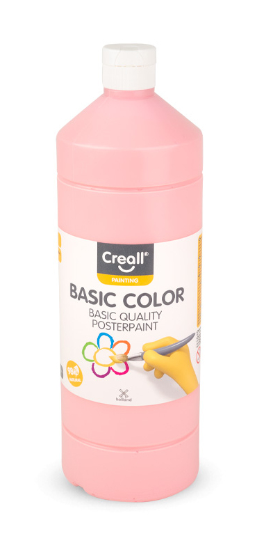 Creall Basic Color vesiohenteinen maali Vaaleanpunainen 1000 ml Pullo 1 kpl