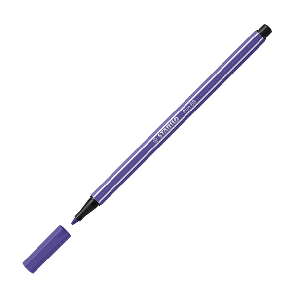 Miniatyrbillede 6 af 7: STABILO Pen 68 filtpen Violet 1 stk