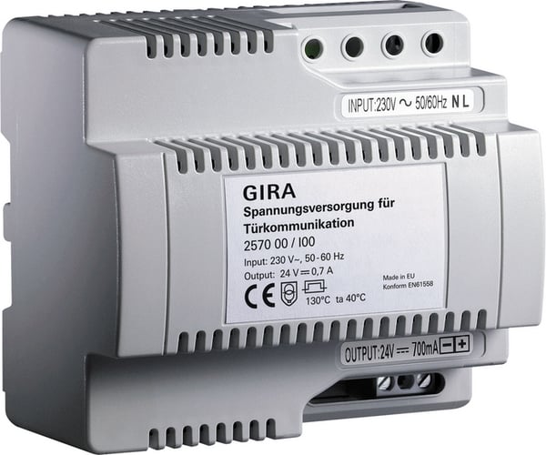 GIRA 257000 muunnin Harmaa