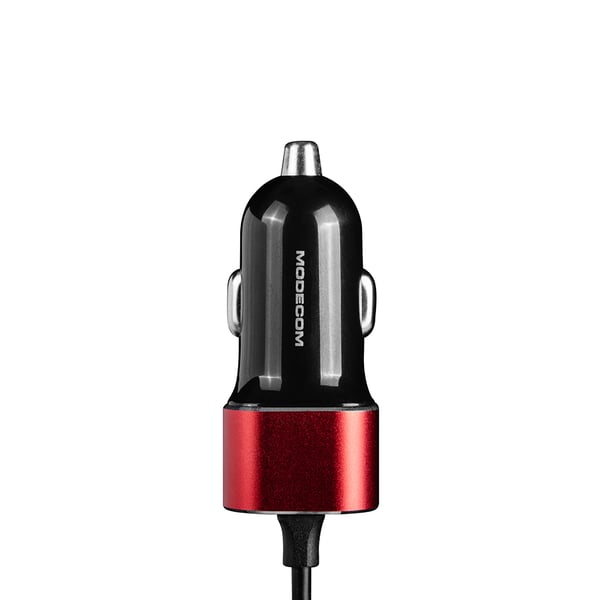 Modecom MC-CU2K-09-MICRO GPS, Hovedtelefoner, Headset, Smartphone, SmartWatch, Tablet, Wearables Sort, Rød Cigartænder Automatisk