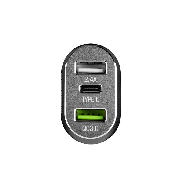 Pikkukuva 5 / 5: Modecom MC-CU2C1-07 GPS, Voimapankki, Älypuhelin, Älykello, Tabletti Hopea, Valkoinen Tupakansytytin Pikalataus Auto