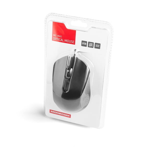Miniatyrbillede 4 af 5: Modecom M-MC-00M4.1-100-OEM mus Spil Højre hånd USB Type-A Optisk 1200 dpi
