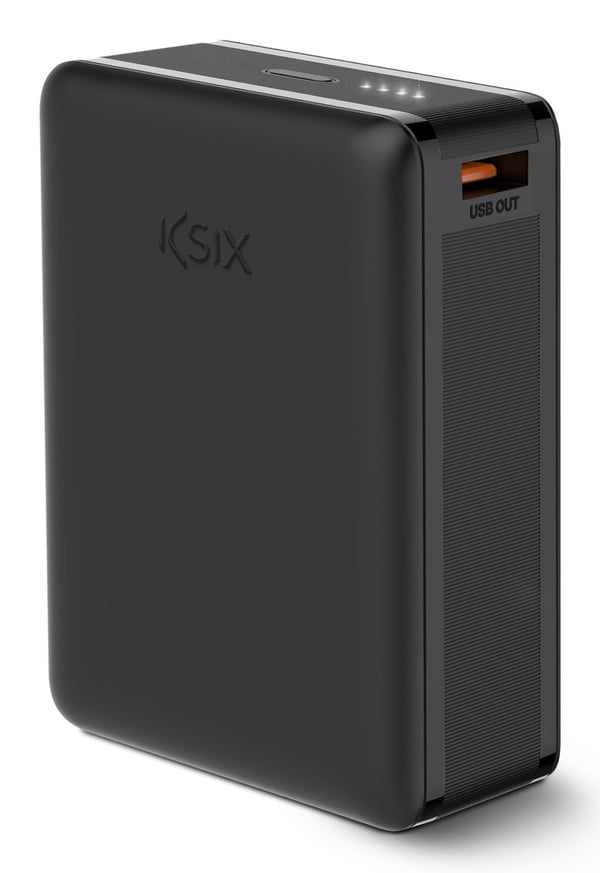 Ksix BPB20HD01 powerbank Lithium polymer (LiPo) 20000 mAh Sort