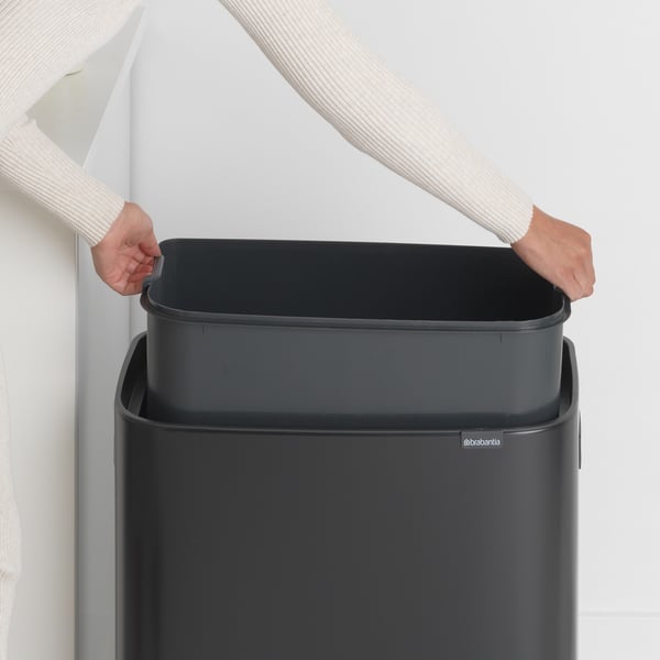 Miniatyrbild 3 av 10: Brabantia Bo Touch Bin 60 l Rektangulär Plast Svart