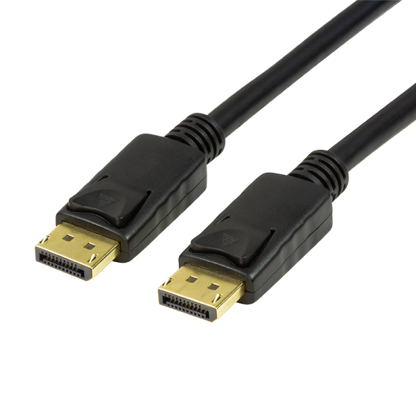 Miniatyrbillede 1 af 5: LogiLink CV0120 DisplayPort kabel 2 m Sort