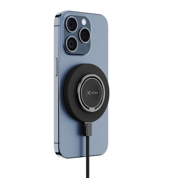 XLayer MagFix Pro 3 Kuulokkeet, Älypuhelin, Älykello Musta, Harmaa USB Langaton lataaminen Pikalataus Sisätila