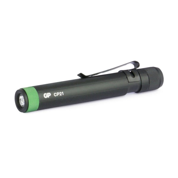 Miniatyrbillede 1 af 3: GP Lighting CP21 Sort Kuglepenslommelygte LED