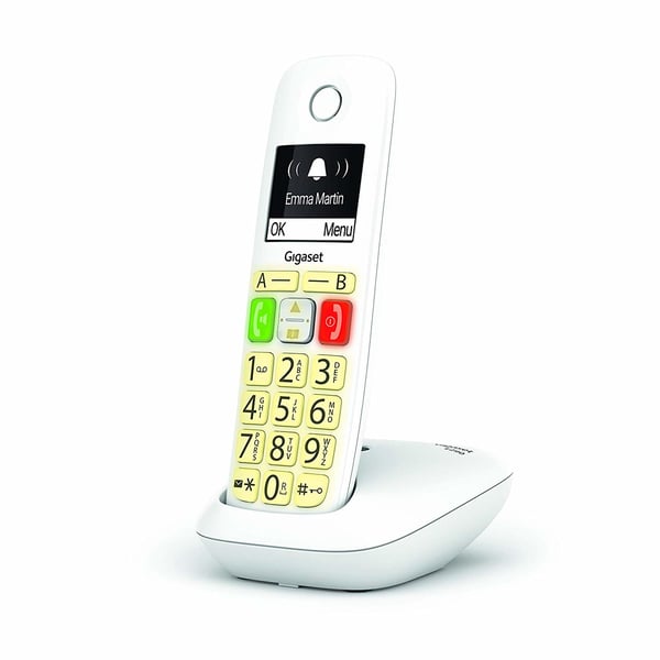 Pikkukuva 5 / 5: Gigaset E290 Analoginen/DECT-puhelin Soittajan tunnistus Valkoinen