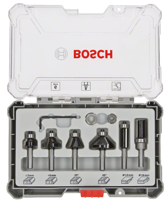 Bosch 2607017468 Fräs sats 6 styck