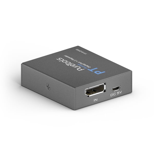 Miniatyrbild 1 av 2: PureTools PT-R-DP20 AV-förlängare Repeater för AV-utrustning Svart