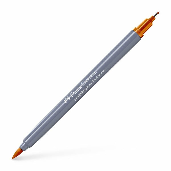 Miniatyrbillede 1 af 4: Faber-Castell Goldfaber Aqua Dual fineliner Fin Gul 1 stk