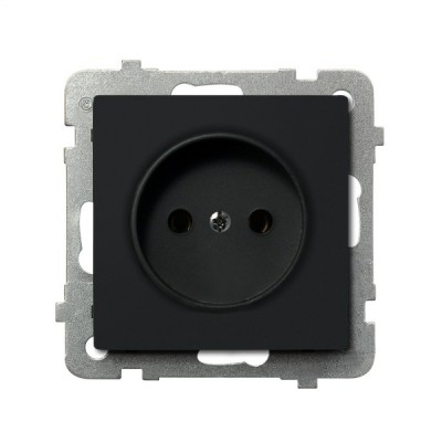 Ospel GP-1R/m/33 stikkontakt Sort