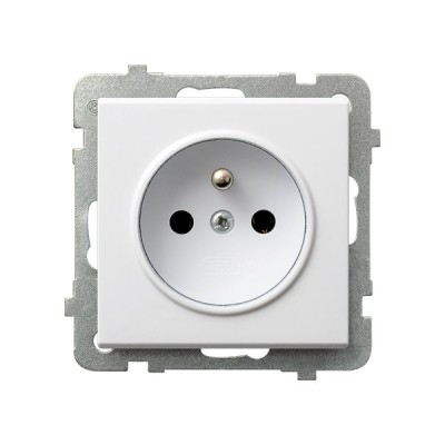 Ospel GP-1RZ/m/00 stikkontakt Hvid