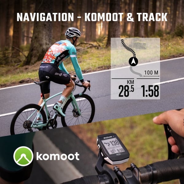 Sigma Sport 01031 cykeldatorer 4,5 cm (1.77") Trådlös cykeldator Svart, Vit
