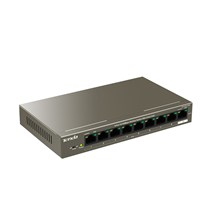 Tenda TEF1109P-8-102W nätverksswitchar Fast Ethernet (10/100) Strömförsörjning via Ethernet (PoE) stöd Metallisk