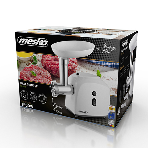 Mesko Home MS 4805 köttkvarn 600 W Vit