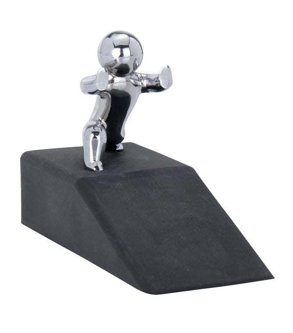 Miniatyrbillede 3 af 3: WENKO 5520060100 dørstopper Sort, Sølv