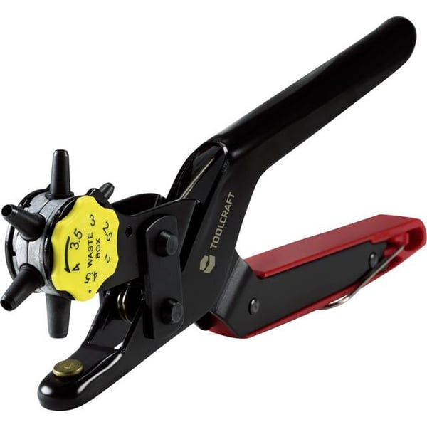Toolcraft TO-6425610 håltång 6 styck 2,2.5,3,3.5,4,4.5 mm Kolstål, Stål Svart 1 styck