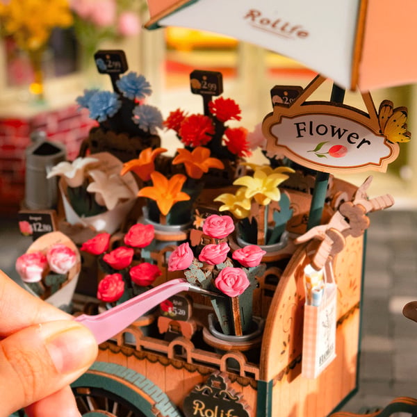 ROBOTIME Blossom Cart 3D puslespil 187 stk By