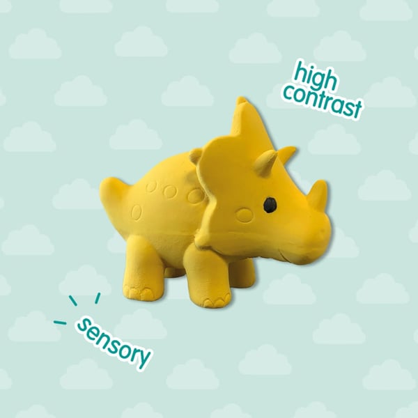 Miniatyrbillede 5 af 5: SES Bademåtte/Triceratops 100% naturgummi 13212
