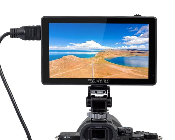 Feelworld LUT5 kameraovervågning 14 cm (5.5") Sort 1920 x 1080 pixel LED-baggrundsbelysning Berøringsskærm