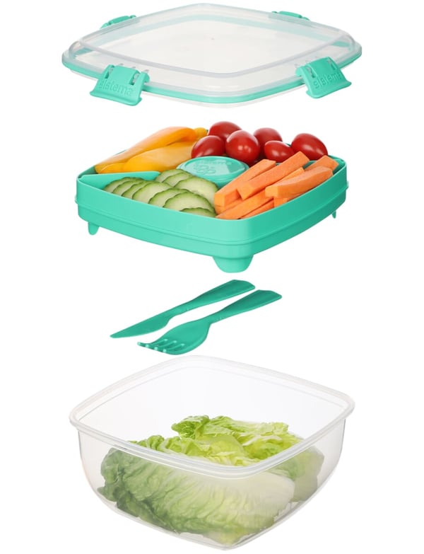 Miniatyrbillede 2 af 5: Sistema To Go Frokostbeholder 1,1 L Polypropylen (PP) Mintfarve 1 stk