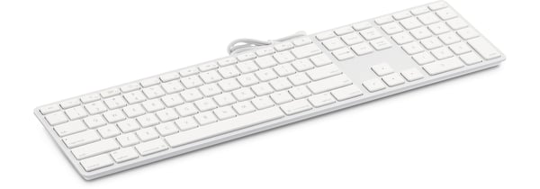 Miniatyrbild 1 av 3: LMP KB-1243 tangentbord Hem USB QWERTY Amerikanskt internationellt Aluminium, Vit