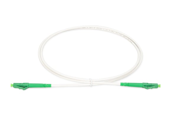 DIGITUS Glasfiber Patchkabel, stålförstärkt, simplex, singlemode, LC/APC LC/APC, 1 m
