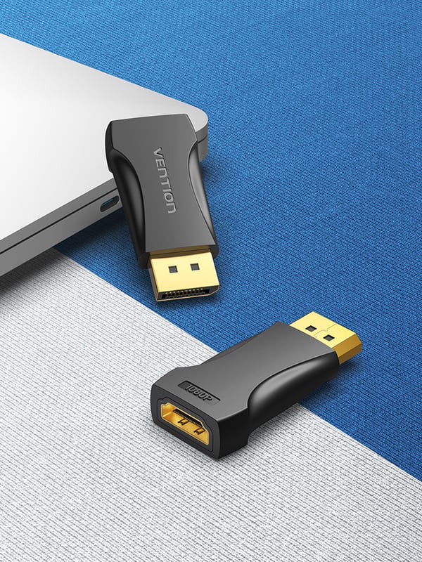 Vention HBOB0 kaapelin sukupuolenvaihtaja DisplayPort HDMI Musta