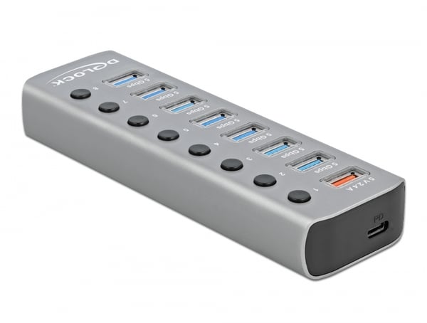 Delock Hubb - 7 x USB 3.2 Gen 1 - Skrivbord