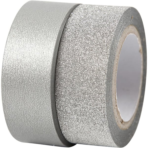 Creativ Company 25221 Papperstejp papper Silver 2 styck