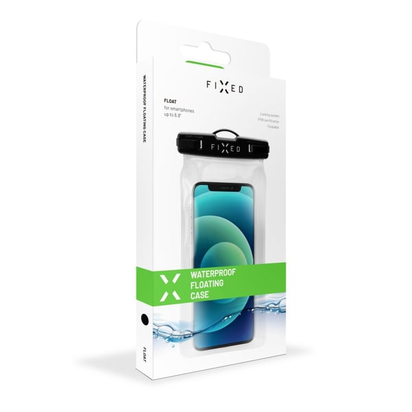 FIXED FIXFLT-BK mobiltelefon etui 17,3 cm (6.8") Lommeetui Transparent, Sort
