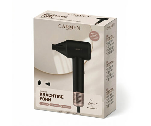 Carmen CHD1630B hårtørrer Sort