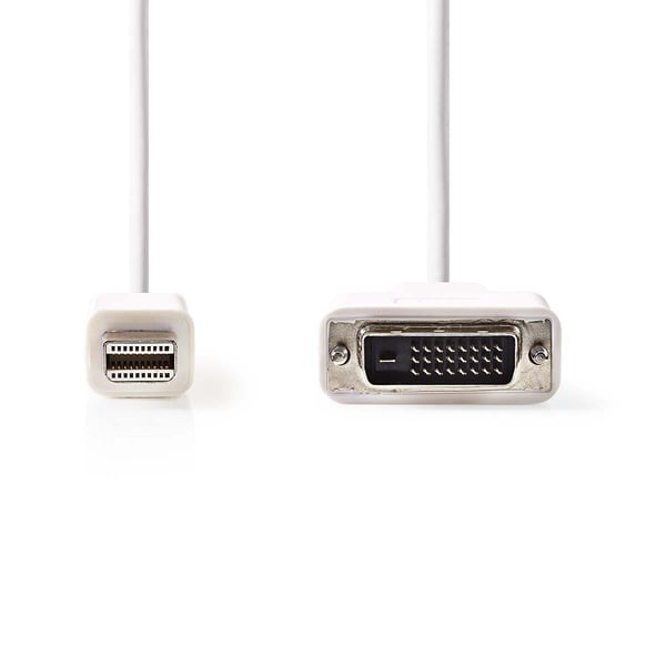 Nedis CCGP37700WT20 videokabel adapter 2 m Mini DisplayPort DVI-D Hvid