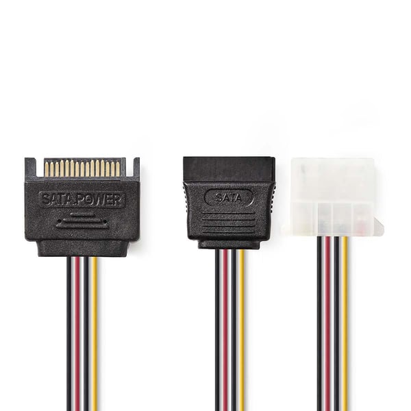 Nedis CCGP73555VA015 intern strömförsörjningskabel 0,15 m
