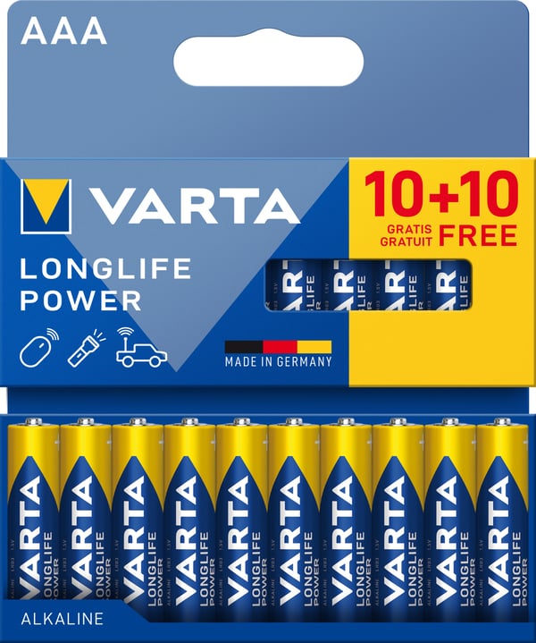 Miniatyrbillede 2 af 2: Varta 04903 121 790 husholdningsbatteri Engangsbatteri AAA Alkaline