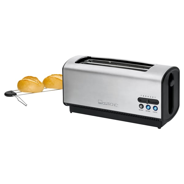 Clatronic TA 3687 7 4 skive(r) 1200 W Sort, Rustfrit stål