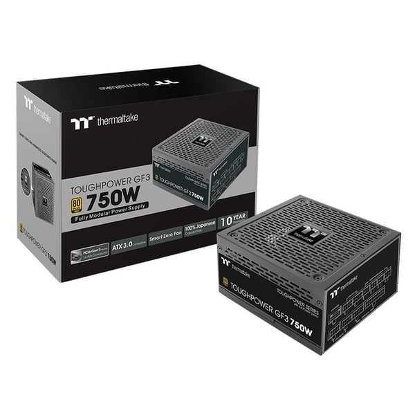 Miniatyrbillede 5 af 7: Thermaltake Toughpower GF3 enhed til strømforsyning 750 W 24-pin ATX Sort