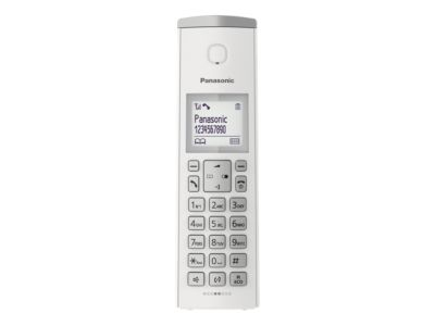 Panasonic KX-TGK212SP DECT-telefon Namn och uppringnings-ID Silver, Vit