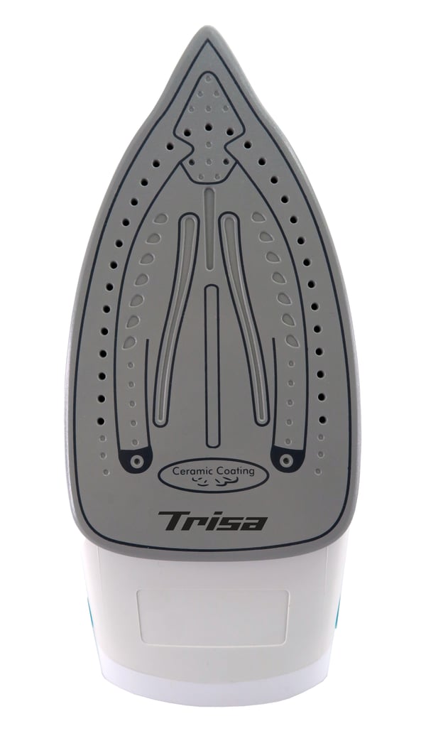 Miniatyrbillede 2 af 3: Trisa Electronics Classic Steam i5521 Dampstrygejern Keramisk strygesål 2000 W Turkis, Hvid