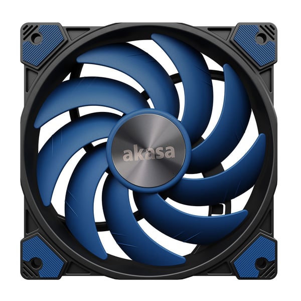 Akasa ALUCIA SC Computerkabinet, Processor Ventilator 14 cm Sort, Blå 1 stk