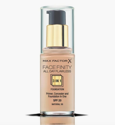 Max Factor Facefinity All Day Flawless 3 In 1 Flaske Væske 50 Natural