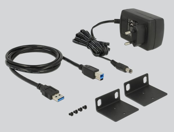 Miniatyrbild 2 av 4: DeLOCK 64039 gränssnittshubbar USB 3.2 Gen 1 (3.1 Gen 1) Type-B 5000 Mbit/s Svart
